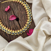 Vriksham Traditional Kerala Manga Neckpiece-30 Manga-Blue-G18946